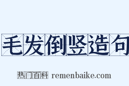毛发倒竖造句是什么意思的图片